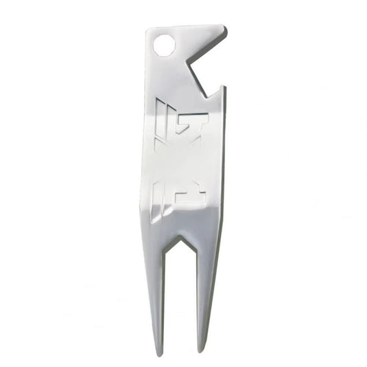 2 in 1 Metal Golf Divot Repair Tool Golf Club Groove Cleaner Golf Putting Green Fork Golf Pitchforks Golf Accessories